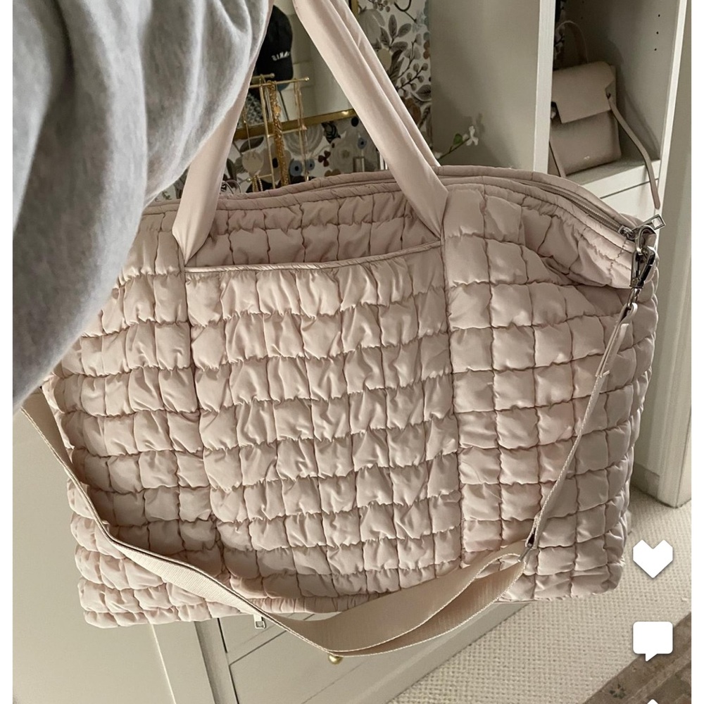 A New Day Quilted Weekender Tote